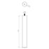 Pied de lit rond bois diamètre 50 x 360 mm CIME