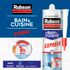 Mastic Silicone Cuisine & Bain Séchage rapide transparent 280 ml RUBSON