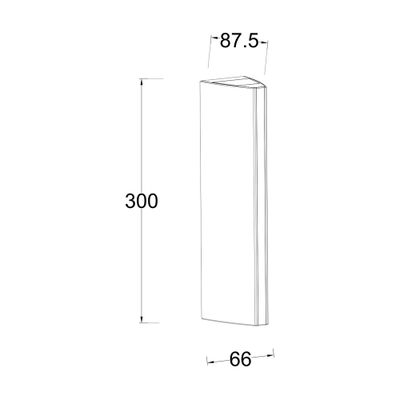 Applique extérieur LED Leo gris IP54 870 lumens blanc chaud - COREP