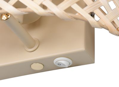 Applique murale BINA bambou naturel E27 25W - CASALUM