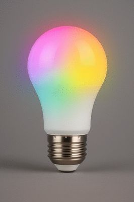 Ampoule LED SMD E27 multicolore RGBW avec télécommande - ARLUX