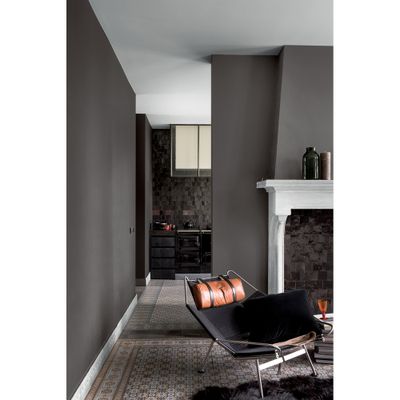 Peinture Valentine Mat Velouté Noir Magnétite 0,5 L - DULUX VALENTINE