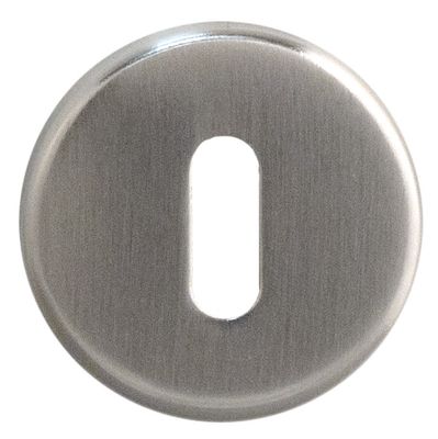 Rosaces de porte rondes à clé Mira nickel mat diamètre 50 mm  ALPERTEC