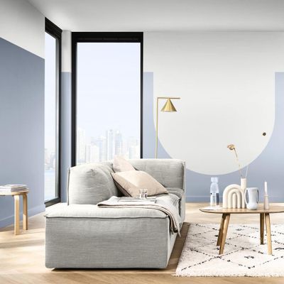 Peinture crème de couleur Bleu Horizon velours 0,5L - DULUX VALENTINE