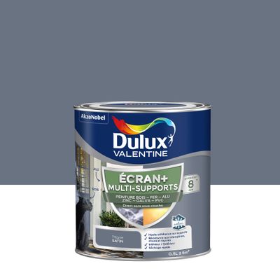 Peinture Ecran+ Multi-supports Satin Titane 0,5 L - DULUX VALENTINE