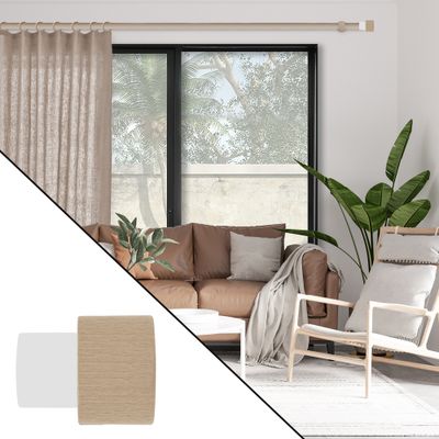 Embout déco bicolore à visser en bois diam 28 mm Finition Bois - MOBOIS