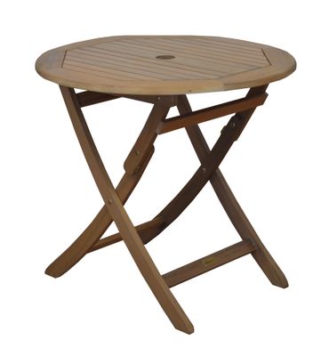 Table de jardin pliante SOPHIE acacia 73 x 80 cm, Livraison à domicile incluse - PROLOISIRS