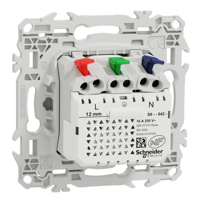 Prise affleurante 2 pôles + terre et prise USB-C 18W Odace 2025 blanc - SCHNEIDER ELECTRIC