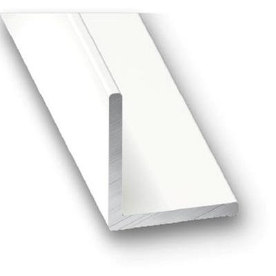 Cornière égale aluminium laqué blanc 30 x 30 x 1,2 mm 2,50 m CQFD