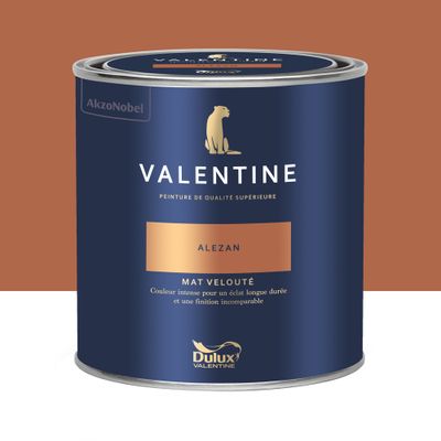 Peinture Valentine Mat Velouté Alezan 0,5 L - DULUX VALENTINE