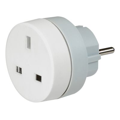 Adaptateur prise anglaise vers France avec terre - LEGRAND