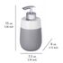 Distributeur de savon liquide Malta gris/blanc