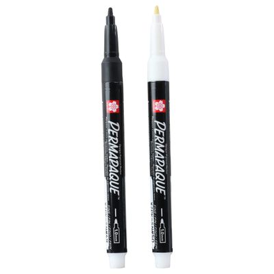 Marqueur noir/blanc par 2 - FISCHER DAREX