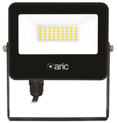 Projecteur extérieur LED Wink 2 noir IP65 3000 lumens blanc chaud - ARIC
