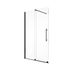 Paroi de douche à l'italienne Walk In coulissante 100x200 cm profilé noir verre transparent 8 mm New Style - SCHULTE