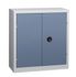 Armoire haute industrielle avec portes battantes gris/bleu 100 x 120 x 53 - SNOR