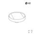 Bouton de meuble rond laiton blanc bois diamètre 40 mm REI