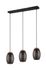 Suspension E27 Bidar noir et or 3x28W - REALITY