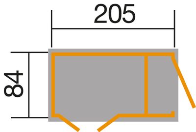 Abri -  367 pour poubelles avec placard attenant, anthracite Livraison gratuite domicile WEKA
