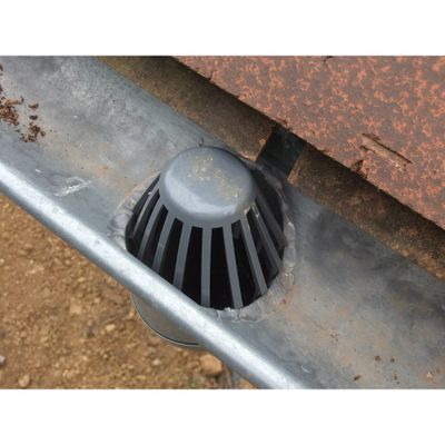 Crapaudine gouttière Ø80 gris - FITT