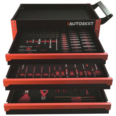 Servante 3 tiroirs 117 outils AUTOBEST