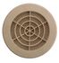 Grille d'aération ronde sable diamètre 125 mm avec moustiquaire AUTOGYRE