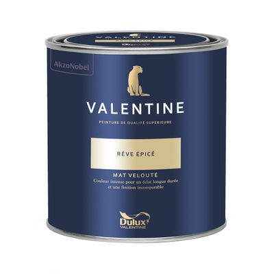 Peinture Valentine Mat Velouté Rêve Épicé 0,5 L - DULUX VALENTINE