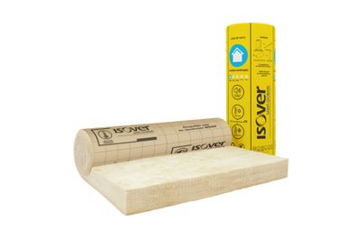 Rouleau de laine de verre pour combles aménagés - Épaisseur 160 mm - l.1,20 x L.3,70 m ISOVER