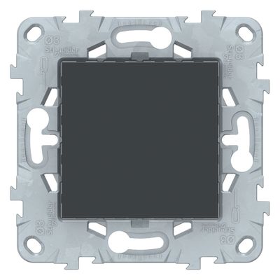 Obturateur de prise et dérivation anthracite - Unica SCHNEIDER ELECTRIC