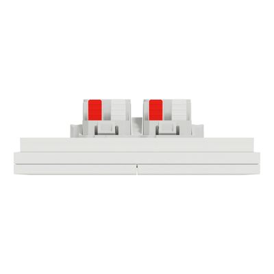 Double interrupteur va-et-vient ou poussoir avec plaque intégrale Odace 2025 blanc - SCHNEIDER ELECTRIC