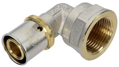 Coude femelle 3/4 à sertir pour tube multicouche Ø 20 mm - QUICK PLOMBERIE