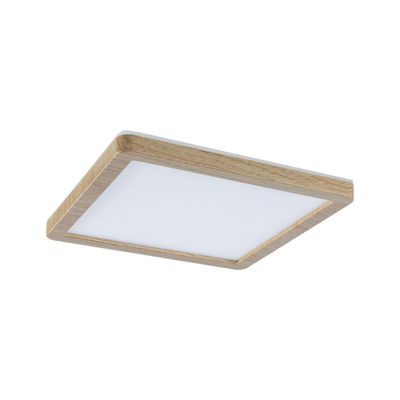 Plafonnier LED salle de bain IP44 1160 lumens lumière blanc variable 19x19cm Bois - Atria Shine PAULMANN