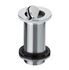 Bonde de lavabo design sans trop plein à clapet rotatif chromé WIRQUIN