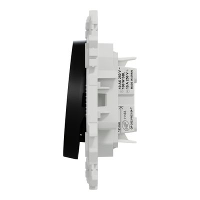 Interrupteur ou poussoir VMC 2 vitesses Odace 2025 noir - SCHNEIDER ELECTRIC