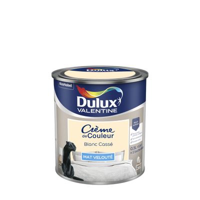 Peinture Crème de Couleur Blanc cassé mat 0,5 L - DULUX