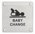 Plaque signalétique à visser Espace bébé 100 x 100 mm THIRARD