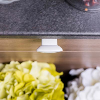 Bouton de meuble ovale blanc 41 x 19 mm REI