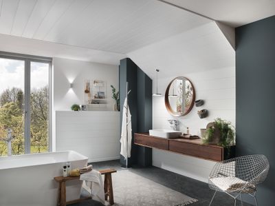 Lambris mdf revêtu white uni 9002 - 10 x 202 x 1300 mm - AJ TIMBER
