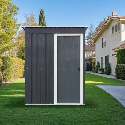 Abri de jardin en métal avec toit monopente 1,96 m², Livraison à domicile incluse - HABRITA