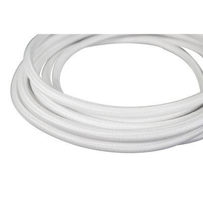 Câble électrique en tissu blanc 2x 0,75m² 4 m - TIBELEC