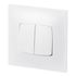 Double interrupteur va-et-vient encastrable 10A complet Blanc - Neptune LEGRAND