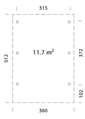 Carpot bois  Naturel Larry 11,7m2 Livraison à domicile incluse