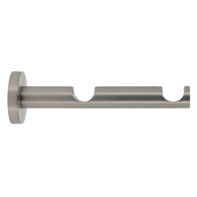 Support ouvert double en métal diam 20 mm Finition Chromé mat - MOBOIS
