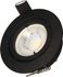 Spot LED encastrable GU10 orientable lumière blanc chaud Noir - Saphyr ARLUX