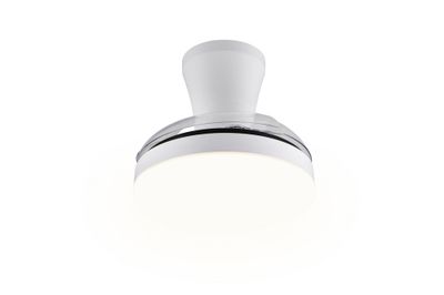 Ventilateur de plafond à pales rétractables LED + télécommande Blanc Ø71cm - Tampere REALITY