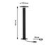 Borne extérieur LED 50cm Plug & Shine noir IP44 380 lumens blanc chaud - PAULMANN