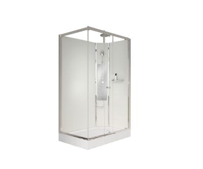 Cabine de douche hydromassante Artic blanc 120 X 80 x 220 cm OCEA