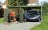 Carport -  607 - 316 x 115 cm - remise intégrée 9,80 m² Livraison gratuite domicile WEKA