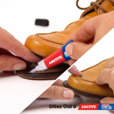 Colle de réparation Super Glue-3 Original Multi-matériaux liquide tube 3 g - LOCTITE