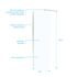 Paroi de douche à l'italienne 70x195 cm profilé chrome verre transparent 5 mm Essentiel - AURLANE